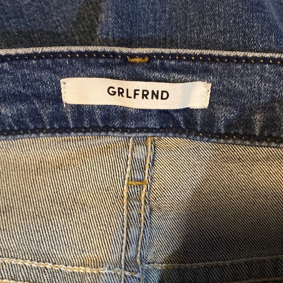 NWT GRLFRND KENDALL IN  NO MORE TEARS HI RISE STRETCH DENIM W/ SLIM LEG - Picture 14 of 16